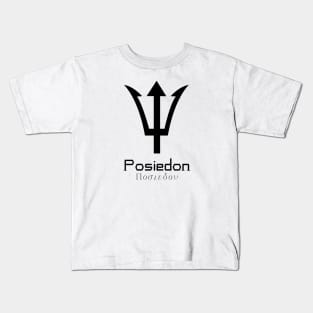 Minimalist Posiedon Kids T-Shirt